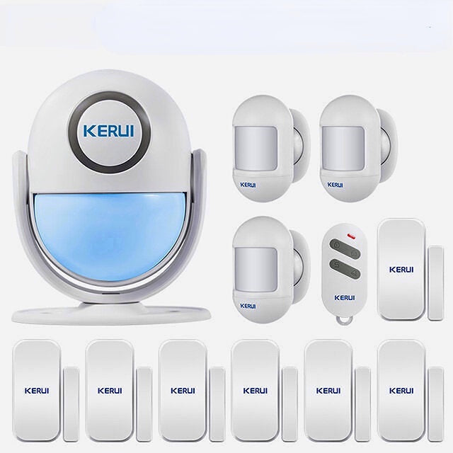 Smart Home Security WIFI Alarm System 120dB PIR Detector Door/Window Sensor Wireless App Burglar Works with Alexa