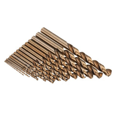 15pcs 1.5-10mm HSS M35 Cobalt Twist Drill Bit for Metal Stainless Steel Aluminium Copper