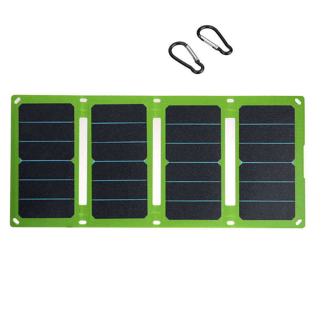 38W/50W 5V/12V Foldable Solar Panel Charger ETFE Handbag Solar Power Bank Emergency Power Supply for Outdoor Camping Hiking Backpacking