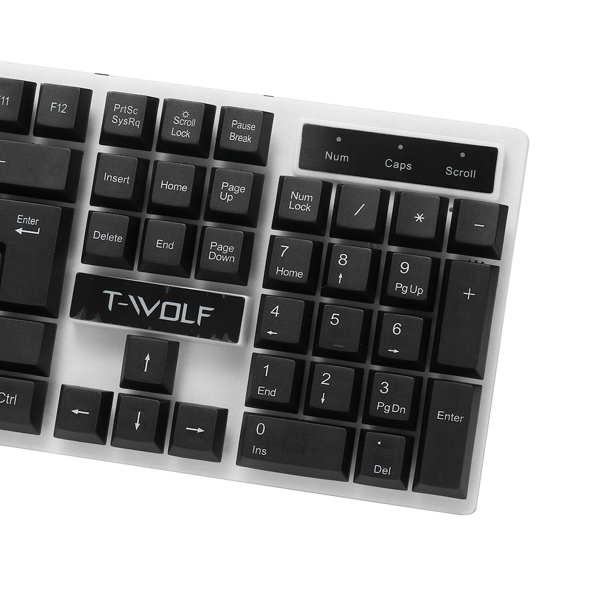 Wired Keyboard & Mouse Set 104 Keys USB Wired Keyboard 2400DPI Mouse RGB Backlit Gaming Keyboard Mouse Combo