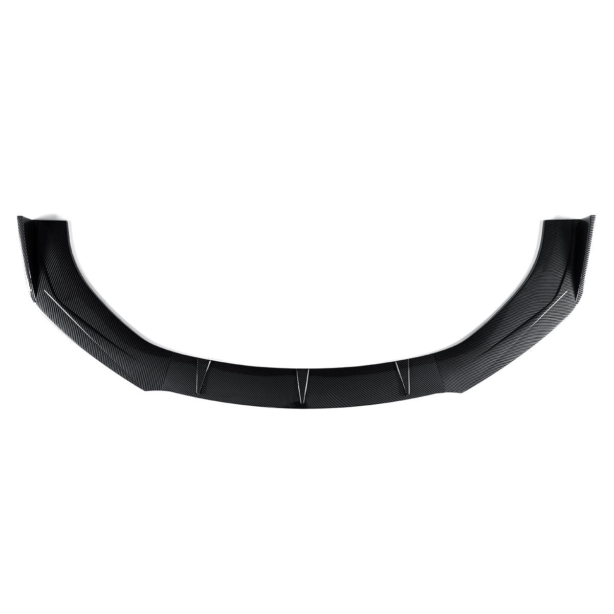 3PCS Carbon Fiber Style Front Bumper Spoiler Lip Cover Trim Protector
