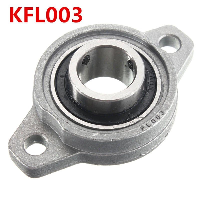 Zinc Alloy Pillow Block Flange Ball Bearing 8/10/12/15/17mm Bore Diameter KFL Series