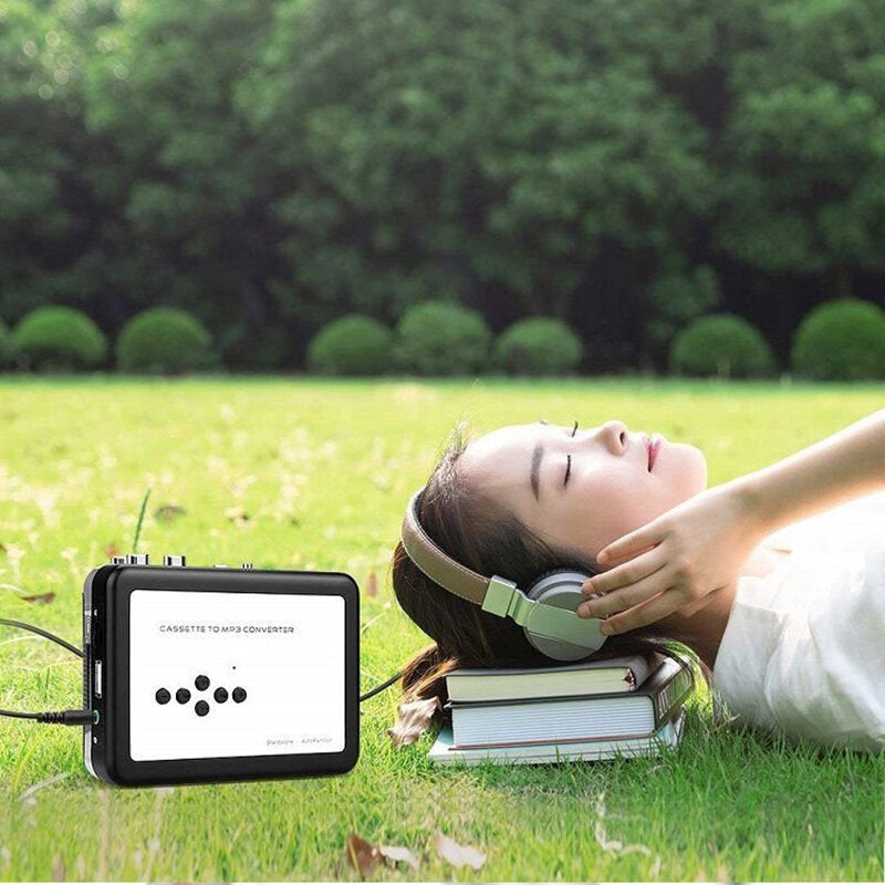 USB Cassette Tape Music Audio Player to MP3 Converter Adapter Capture Recorder Recording Into Flash Drive