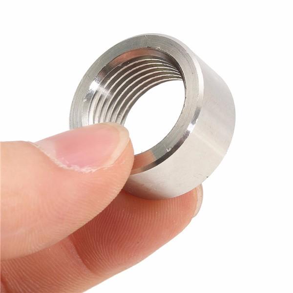 Round Sensor Nut Thread Stainless Steel Exhaust Pipe Base O2 Oxygen Sensor Nut