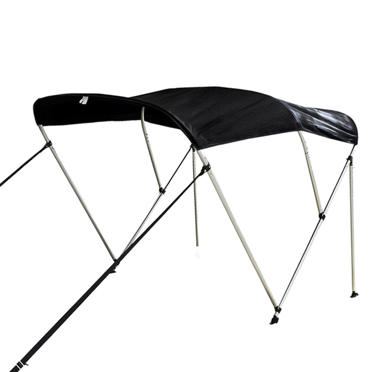 3 Bow Bimini Top Replacement Canvas Cover Boot Cover W/Rear Poles UV Resistant