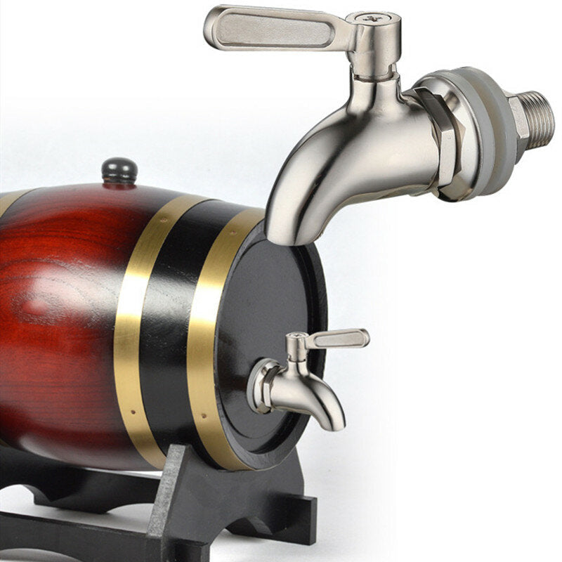 Stainless Steel Faucet Barrel Tap Dispenser for Home Brew Juice Water Coffee Fridge Kegs With The Switch