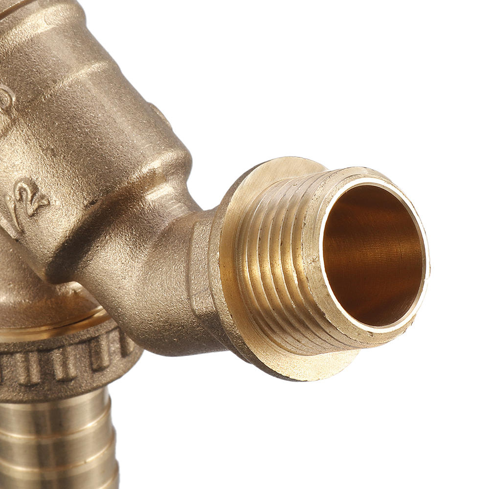 Faucet Tank Drain Coarse Thread Adapter to Brass Garden Tap with 1/2'' Nozzle Hose Tap Connector Replacement Valve Fitting Parts for Home Garden