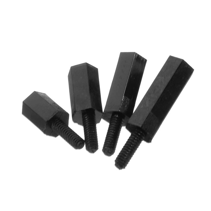 50pcs M2 Nylon Black Hex Screw PCB Standoff