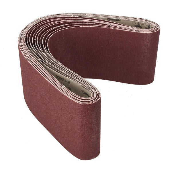 10pcs 15x122cm 60 Grit Alumina Abrasive Sanding Belts Oxide Abrasive Strips