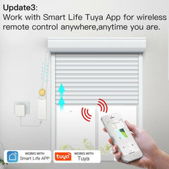 Smart DIY Motorized Roller Blinds/Shades Drive Motor Hub Tuya APP Alexa Google Home Voice Control