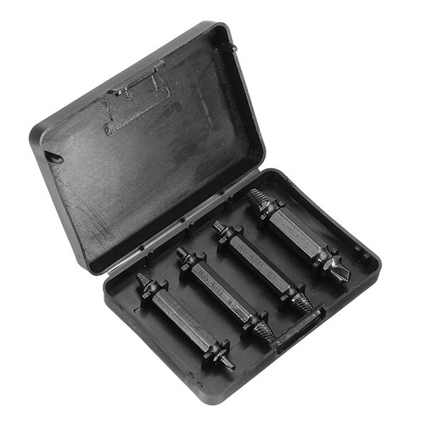 4pcs Nitride Double Side Damaged Screw Extractor Screw Remover