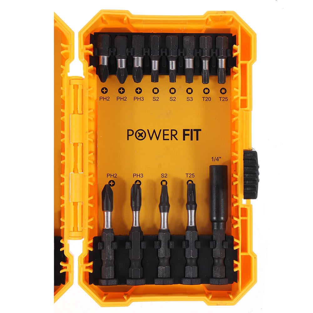 18PCS Screwdriver Drill Bit Set 5PCS 2-6mm Twist Drill Bit 12PCS Phillips Torx Square Screwdriver Bit and Quick Change Extension Rod with Box