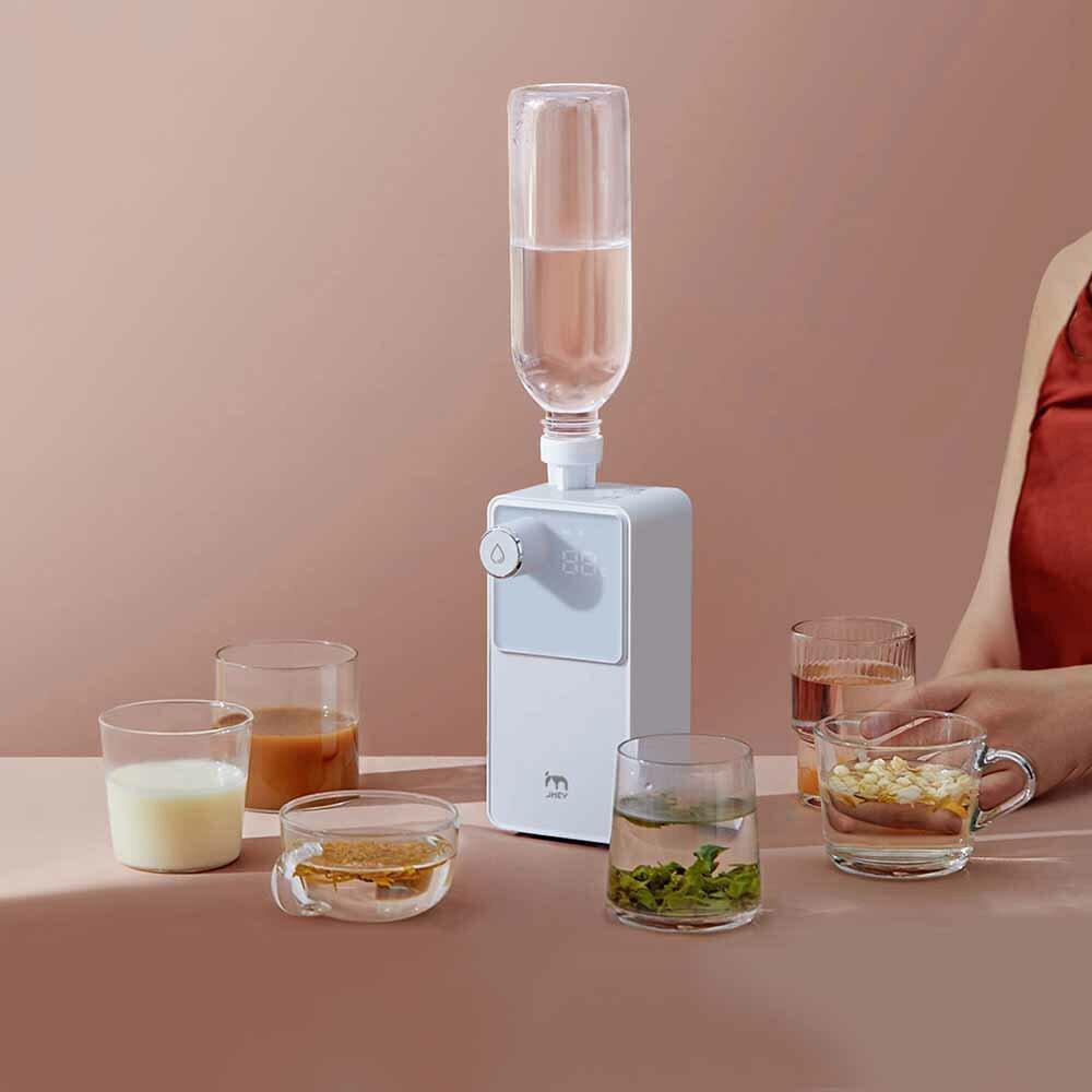 300W 1.3L Water Dispenser 3 Seconds Instant Heat 7 Stage Water Temperature Adjustment Large Screen Display Three Connection from