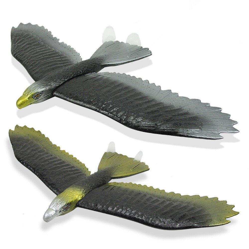 2 PCS Wingspan 57cm Hand Launch Throwing Simulation Eagle Aircraft Airplane DIY Inertial Foam EPP Children Plane Toy