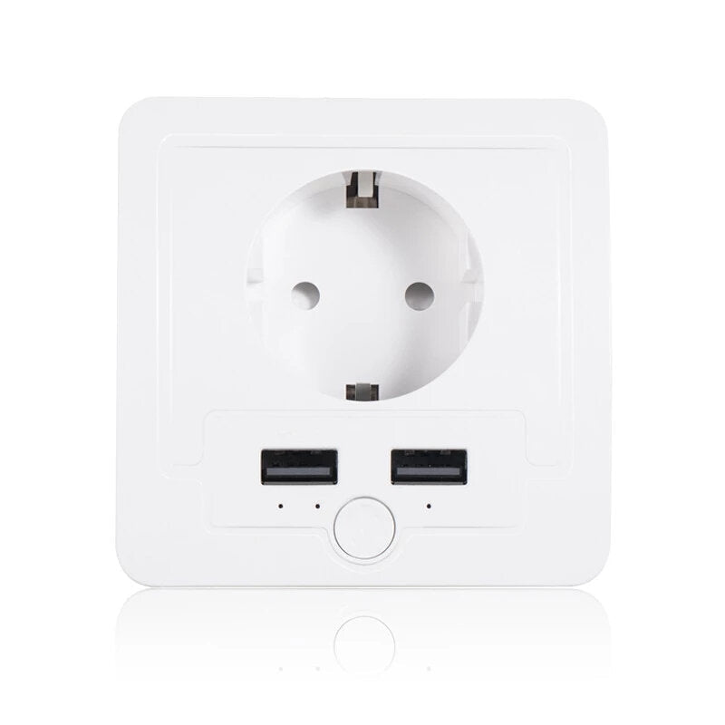 WiFi Smart Wall Socket European Electric Outlet Wireless Remote Control EU Plug Compatible With Amazon Alexa Google Assitant IFTTT