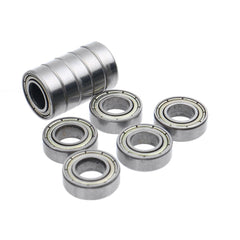 10pcs Miniature Bearings Ball Bearings Metal Double Shielded Bearing Steel