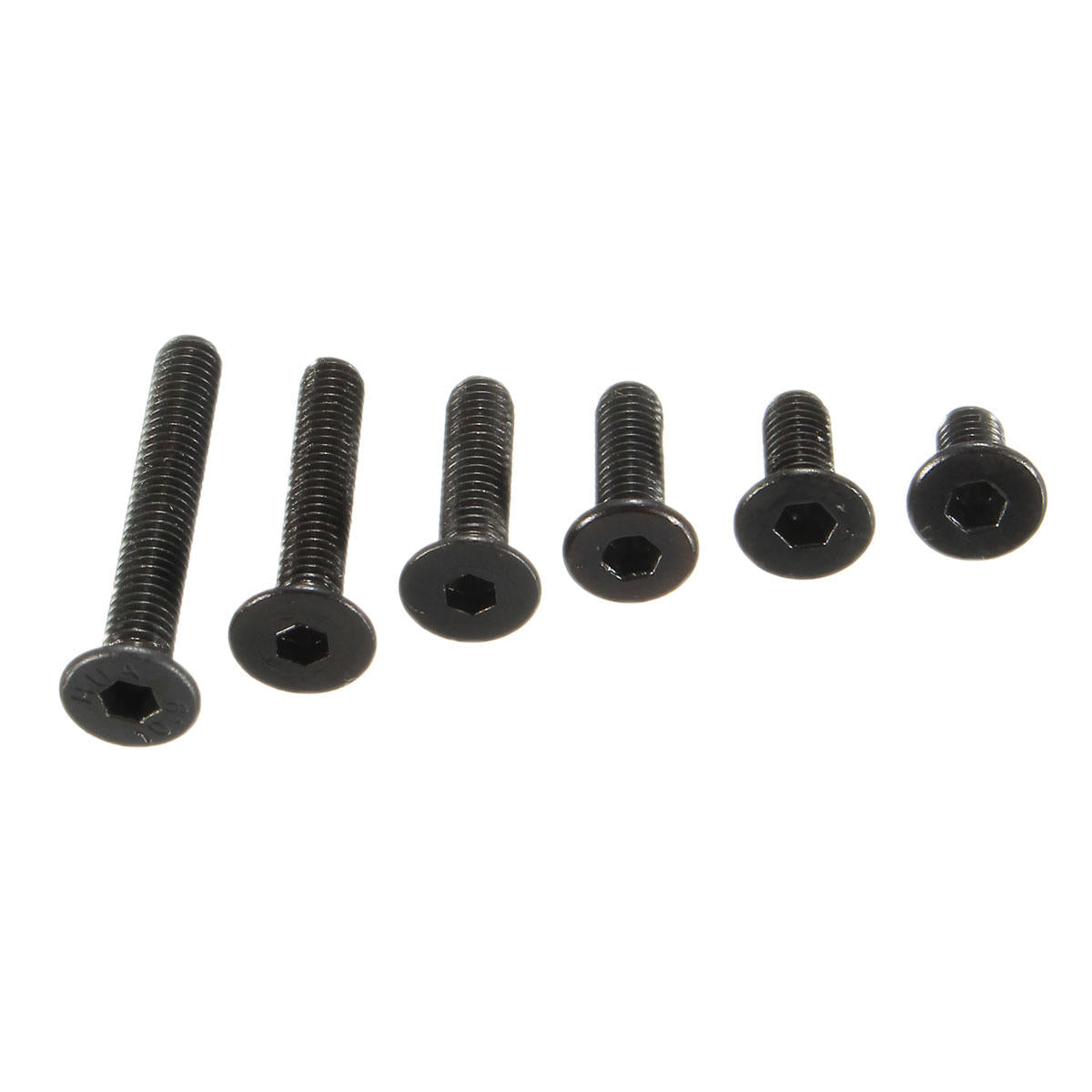 M3CH4 100Pcs M3 Carbon Steel Countersunk Hex Socket Screw 6-20mm Flat Head Hex Screw Metric