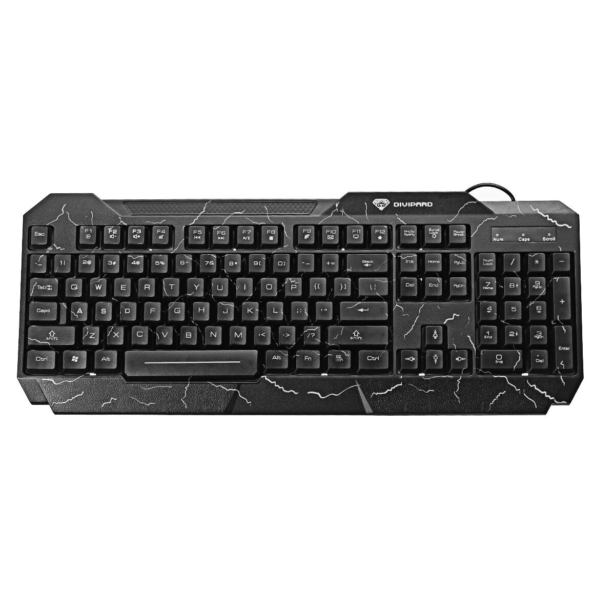 104 Keys Wired Keyboard & Mouse Set 4D RGB Backlight Gaming Keyboard 1600DPI Ergonomic Mouse
