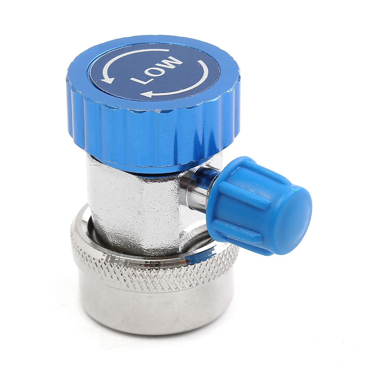 AC Adjustable Quick Coupler Adapter Fitting High Low Manifold Gauge Conversion Setstable Connector High/Low Pressure