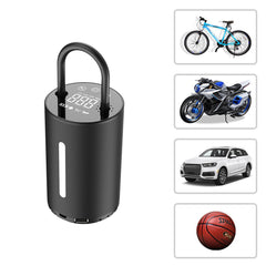 150PSI Bike Pump Smart Adjustable LCD Digital Tire Pressure Electric Inflator Pump for Bike Motorcycle Car Football with 3 Gear Flashlight