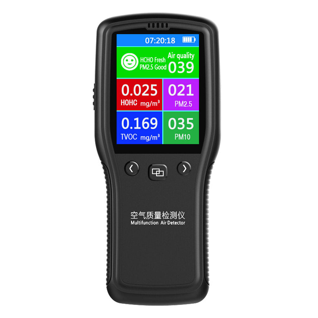 Air Quality Detector Portable Laser Meter Formaldehyde Digital Detector8 In1 PM2.5 PM10