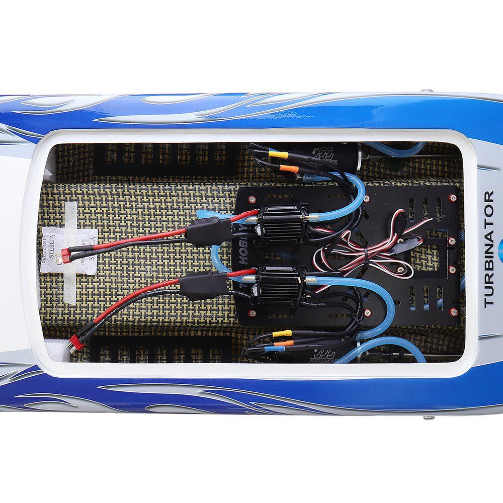 2.4G RC Boat Double Brushless Motor 120A ESC without Battery Servo Transmitter Charger