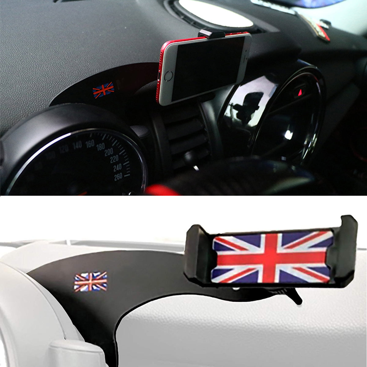 360° Rotation Car Phone Mount Cradle Holder Stand for Mini Cooper