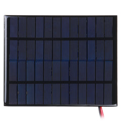 10W Solar Panel with Clips Polycrystalline Silicon Solar Cell IP65 Portable Waterproof Outdoor Camping Travel