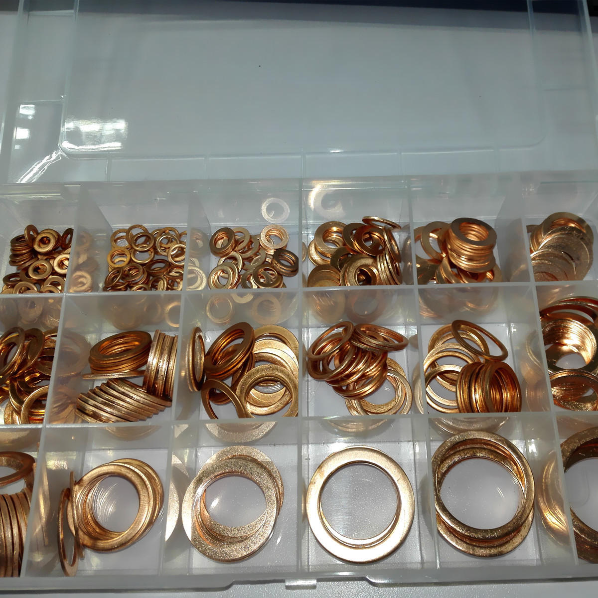 395Pc Copper Flat Ring Washer Gaskets Fitting 18 Metric Sz Electrical Automotive