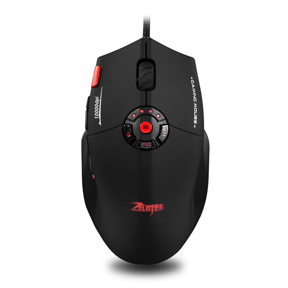 Wired Mouse 1000-10000DPI 12 Buttons Programming RGB Lighting Optical Mice with Custom Counterweight Gaming Mouse