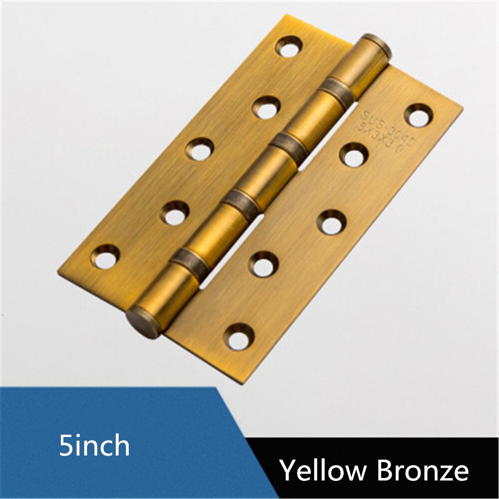 Stainless Steel Flat Opening Silent Bearing Hinge For Door Indoor Door Wooden Door Hinge For Common Door Leaf