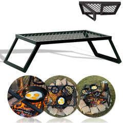 Portable Folding Grill Grate Camping BBQ Cooking Open Over Fire Outdoor Folding Garden Furniture