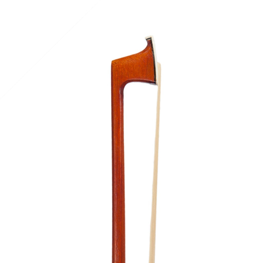 Master Violin Bow 4/4 Pernambuco Fiddle Bow White Mongolia Horsehair Octagonal Stick Snake Skin Grip Black Ox Horn Frog