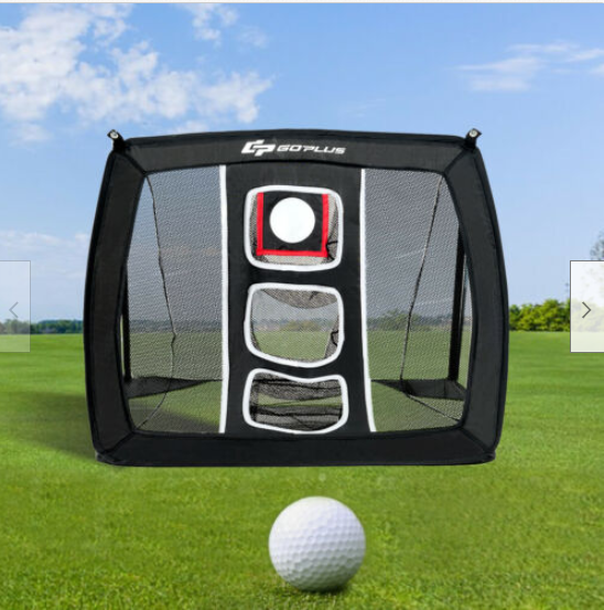 70x81.3x56cm / 27.5''x32''x22'' Golf Net Training Aid Hitting Practice Lawn Driving Net Golf Training Net