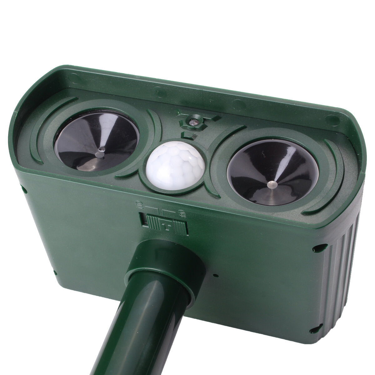 Ultrasonic Animal Repellent PIR Sensor Animal Frighter Bird Snake Wild Boar Frighter 110 Detection Angle 8M Effective Distance with LED lights