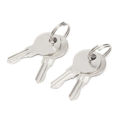 2Pcs Stainless Steel Paddle Door Lock Handle Truck Box Trailer Latch With Key