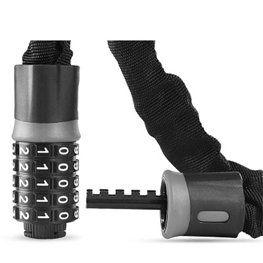 Bicycle Lock Safe Metal Anti-Theft Outdoor Bike Chain Lock Security Reinforced Cycling Chain Lock Bicycle Accessories