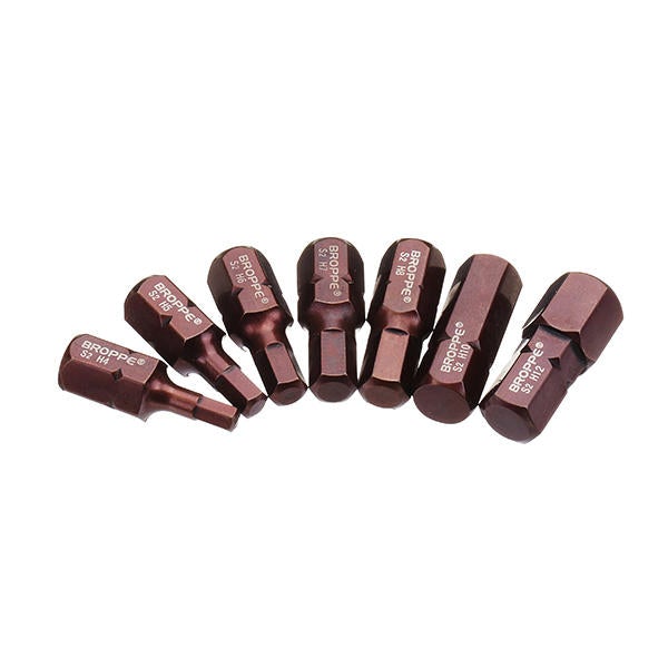 7pcs H4-H12 30mm Hex Screwdriver Bit H4/H5/H6/H7/H8/H10/H12 10mm Hex Shank