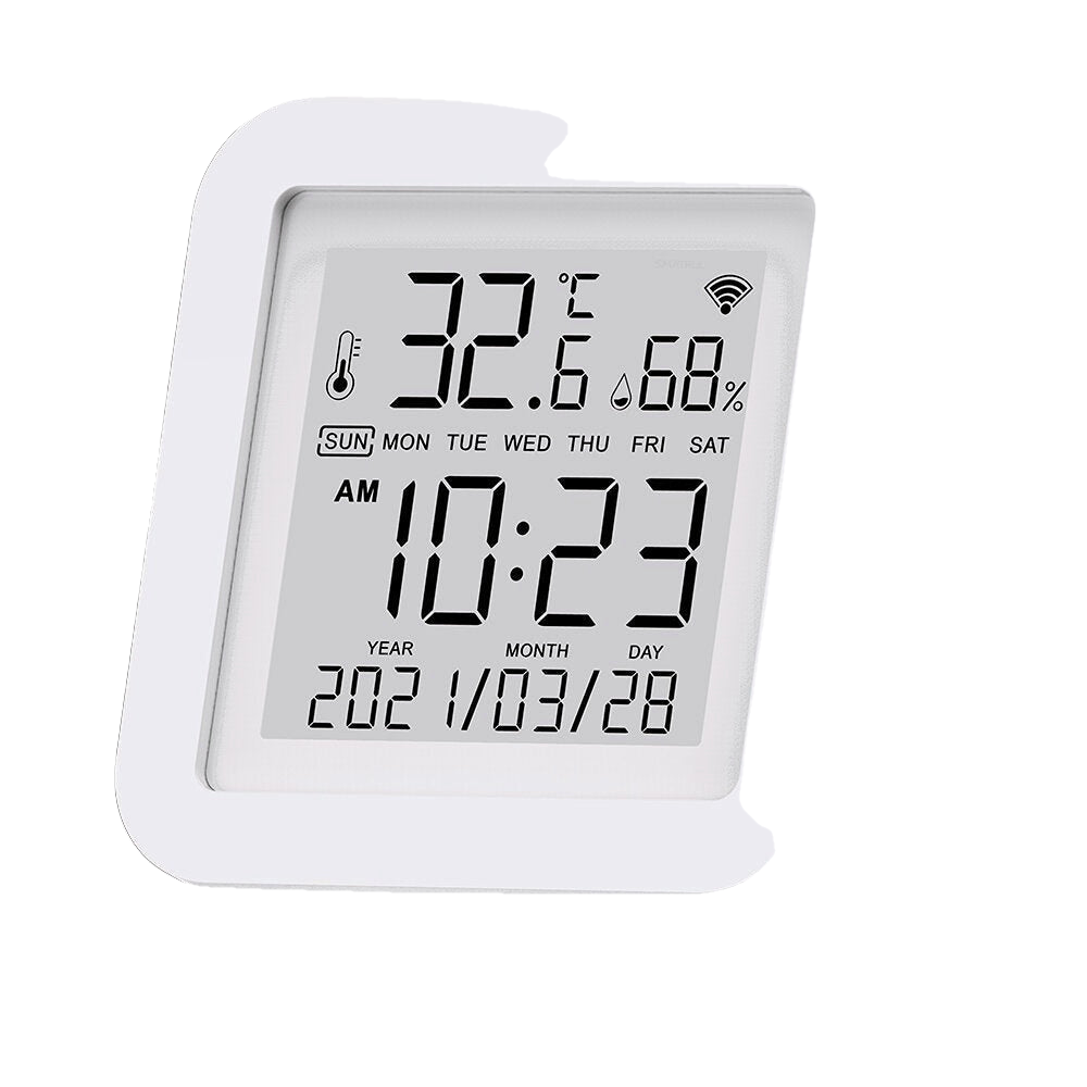 WIFI Wireless Temperature And Humidity Sensor Indoor Smart Digital Display Electronic Thermometer Works With Alexa And Google Home