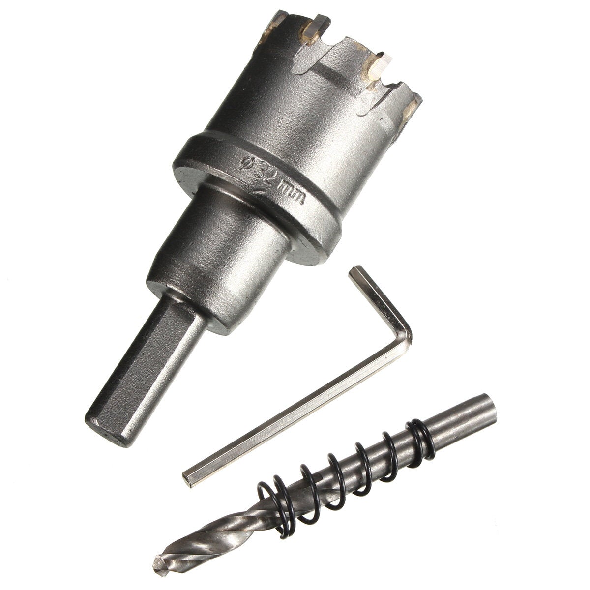 25mm - 45mm Carbide Tip Metal Cutter Hole Saw with Wrench/ Twist Drill Bit