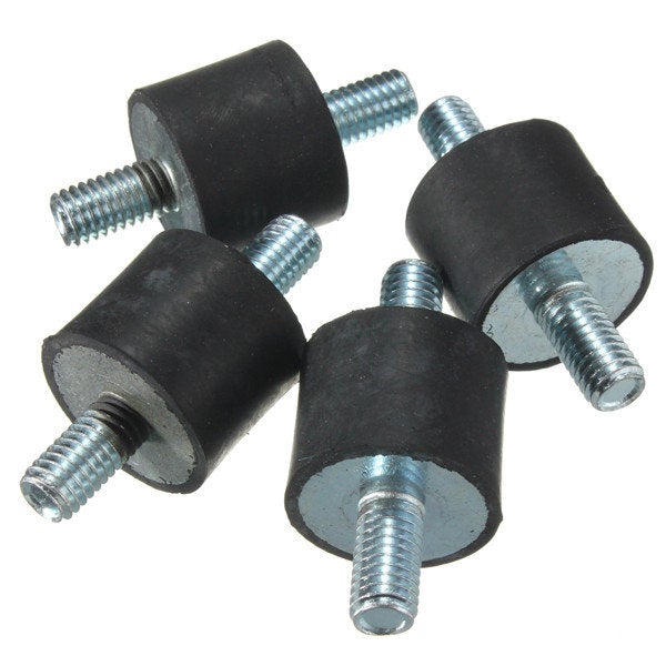 4pcs M8 20x25mm Rubber Shock Absorber Rubber Vibration Isolator Mounts