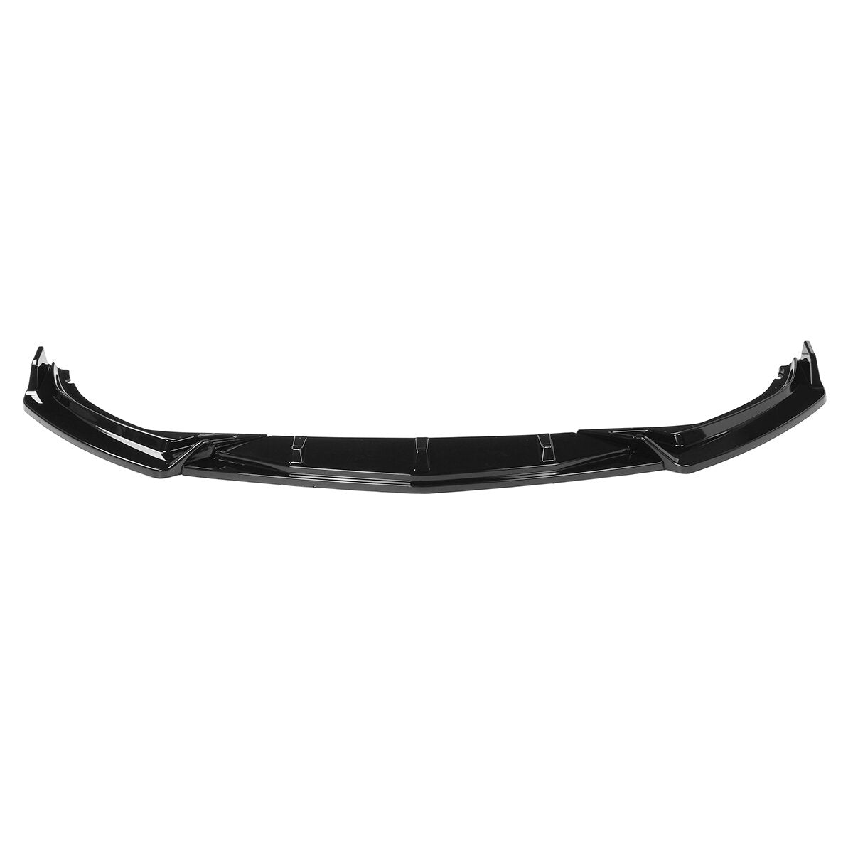 3Pcs Gloss Black Car Front Bumper Splitter Lip Diffuser Body Kit Spoiler Guard Protection