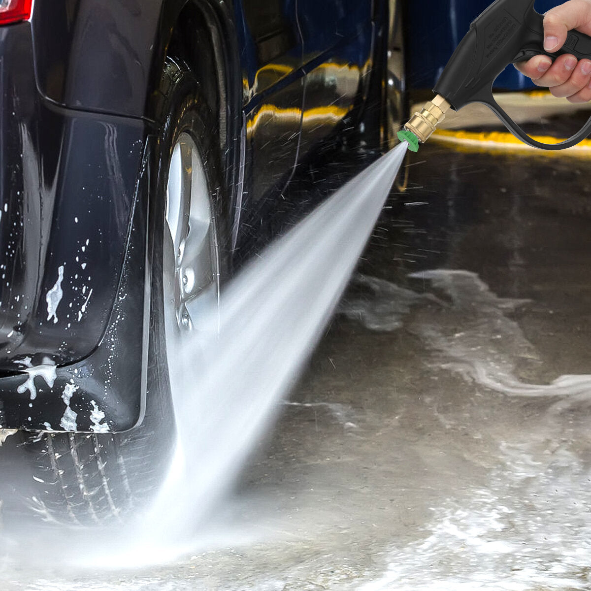 1L Bottle Foam Lance Car Washer Tool with 5PCS Pressure Washer Spray Nozzles