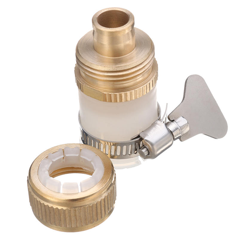 1/2 Inch Brass Tap Hose Pipe Quick Connector Adjustable Mixer Faucet Adapter