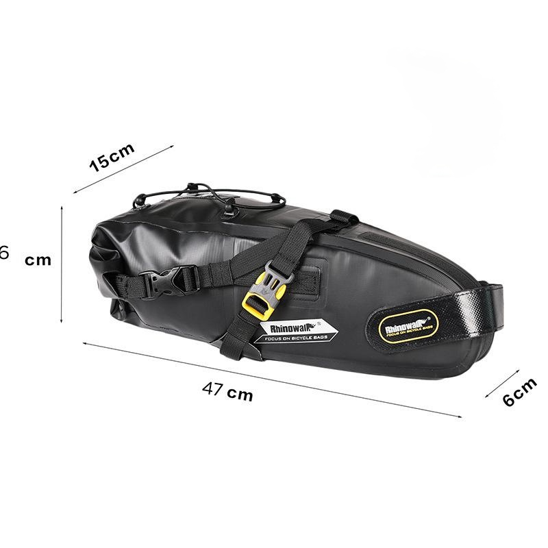 Bike Saddle Waterproof Tail Rear Bag Reflective MTB Trunk Pannier