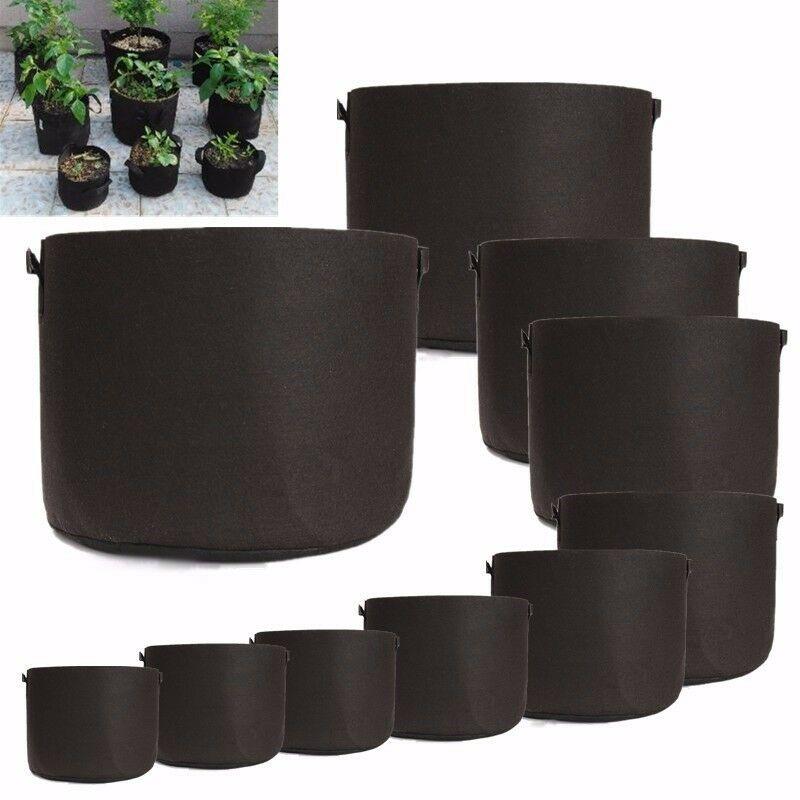 Black Thickening Fabric Pot Plant Pouch Root Container Grow Bag Tool Gift