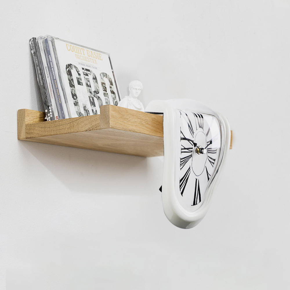 Novel Surreal Melting Distorted Wall Clock Surrealist Salvador Dali Style Wall Clock Amazing Home Decoration Gift