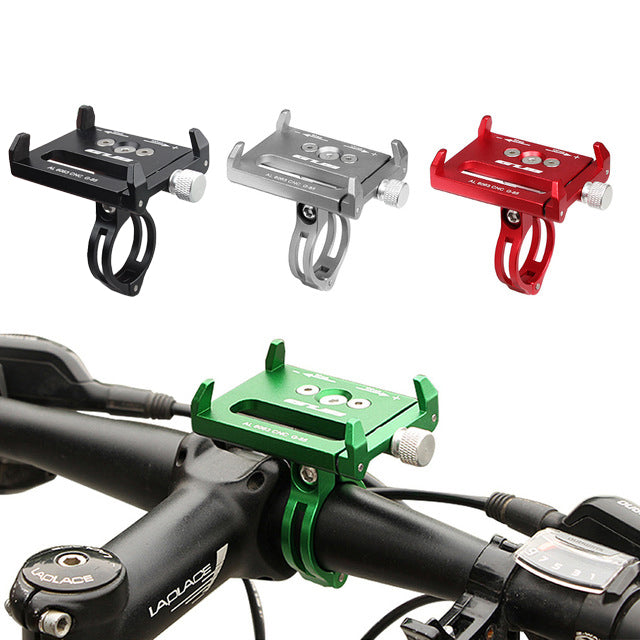 CNC Bicycle Phone Holder Bracket for Phone GPS Device Up To 6.2 Inch Non-slip