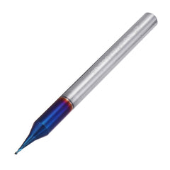 4pcs 2 Flutes HRC65 Milling Cutter 0.5-0.9mm Nano Blue Coating Carbide End Mill