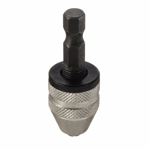 1/4 Inch Hex Shank Keyless Drill Chuck Quick Change Adapter Converter 0.3-3mm